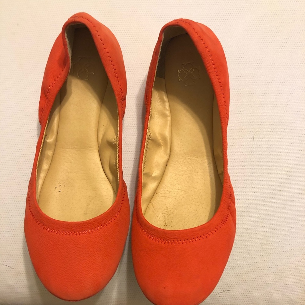 Very comfortable orange flats.
